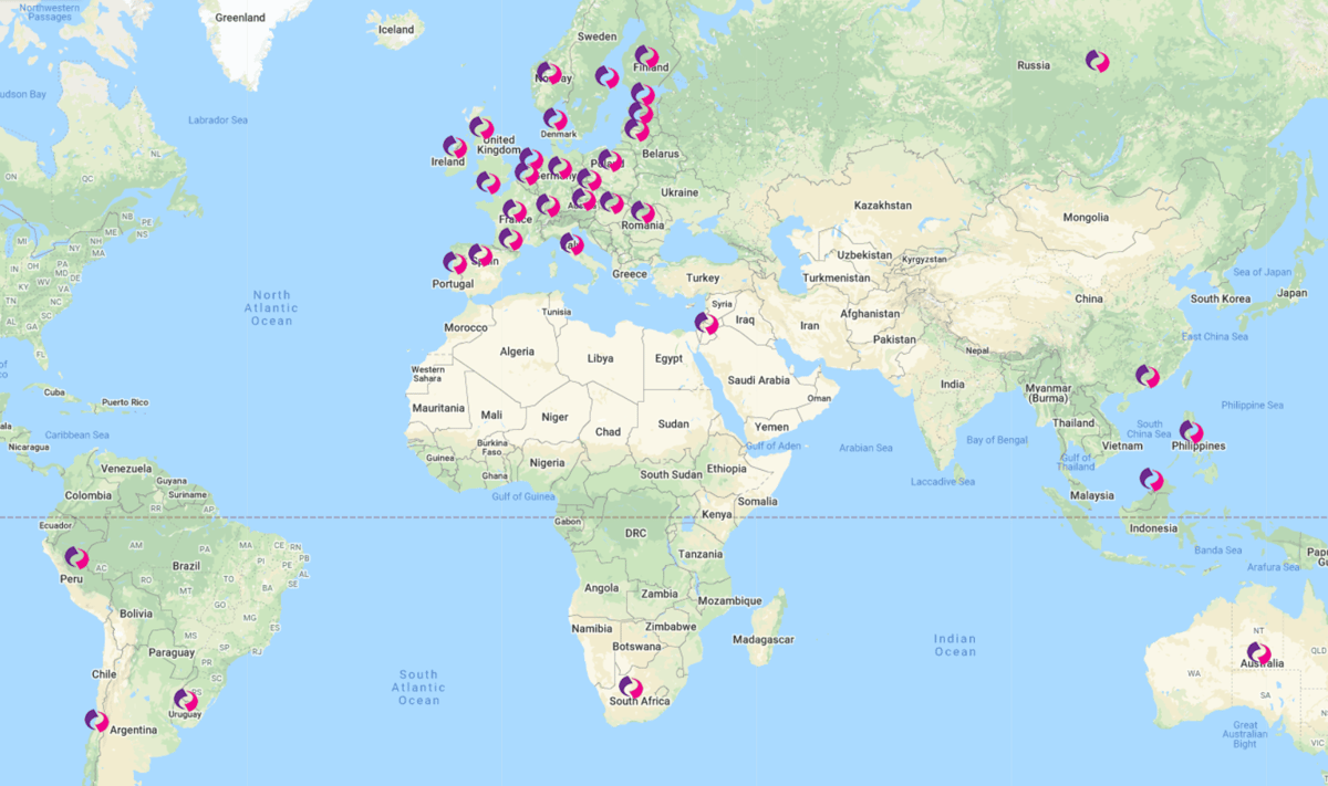 RADical Systems Countries List